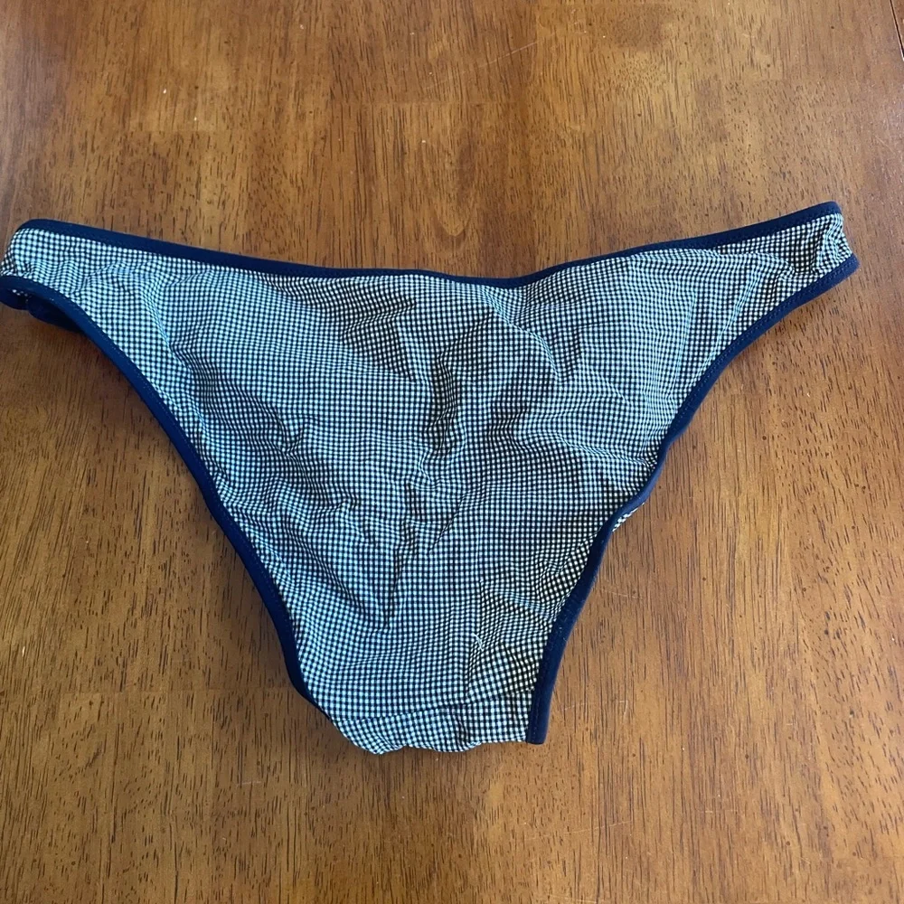 ERES Navy Gingham Bikini Set Size 6 - Picture 6 of 8